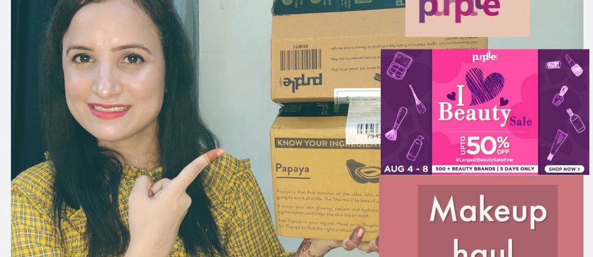 Purplle i heart beauty sale | Makeup products | Tina singh | Makeup revolution |Makeup haul