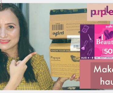 Purplle i heart beauty sale | Makeup products | Tina singh | Makeup revolution |Makeup haul