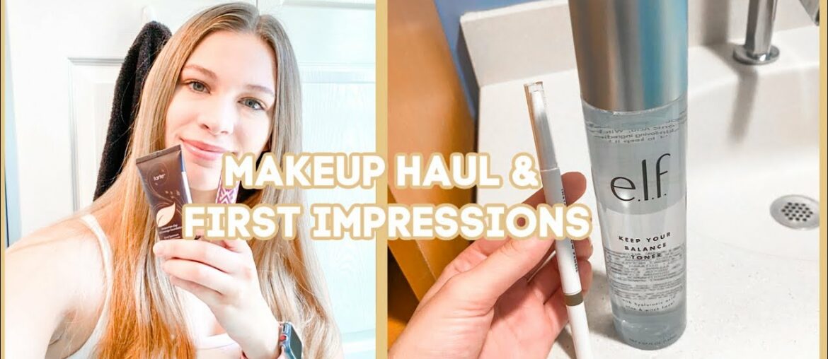 TARTE & TARGET HAUL (First Impressions) | New Makeup, Accessories, Vitamins, & MORE