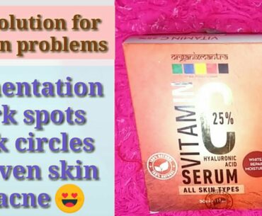 Organix Mantra Vitamin C Serum 25% for Face with Hyaluronic Acid product review