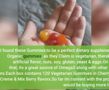 Review: Daily Organic Gummy Kids Multivitamin: Vitamin C, D3 & Zinc for Immunity, Biotin, Omega...