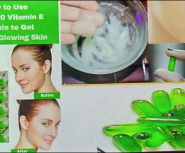 Vitamin e face pack for glowing skin