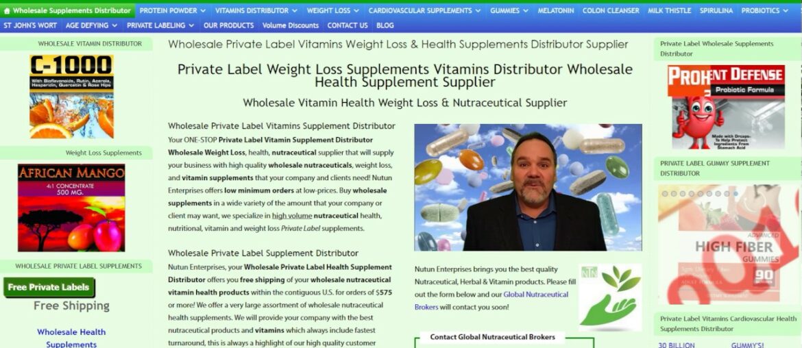 Wholesale Private Label Vitamin Distributor Supplement Supplier