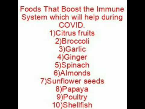 Important foods that will boost your immune system during COVID
