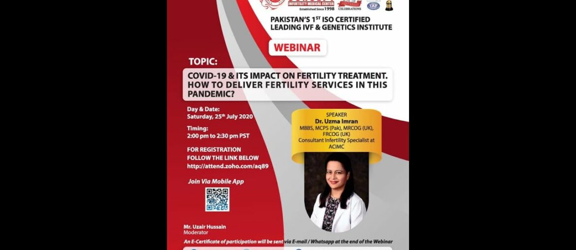 ACIMC Webinar | COVID 19 & its Impact on Fertility Treatment
