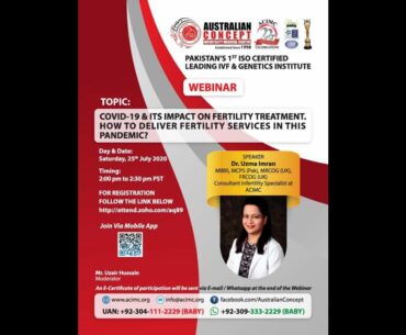 ACIMC Webinar | COVID 19 & its Impact on Fertility Treatment