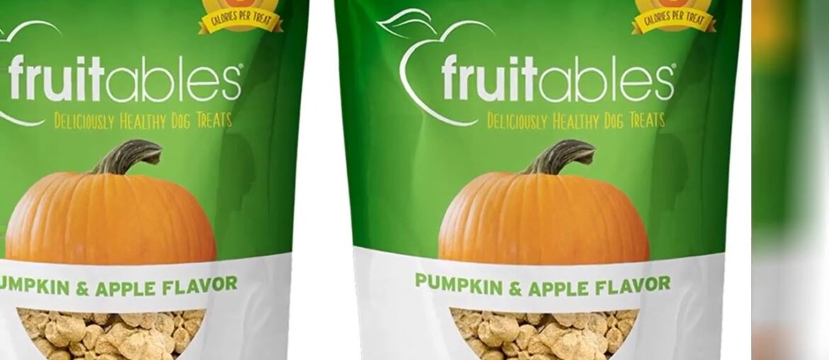 Fruitables Baked Dog Treats Pumpkin & Apple Flavor 7 Oz