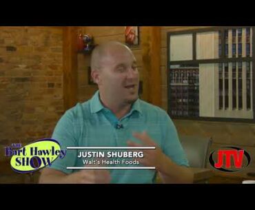 Justin Shuberg with Vitamins and Supplements for Back to School at Walt’s