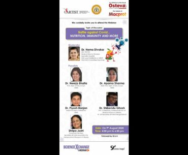 Battle against COVID19 || Nutrition, Immunity & More || 09.08.2020 || SXC Webinar || Science Integra