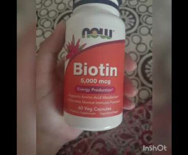 BIOTIN VITAMIN B7. #NOW#VITAMINS