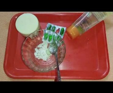 Vitamin E capsule face mask for skin whitening,dark circles,acne