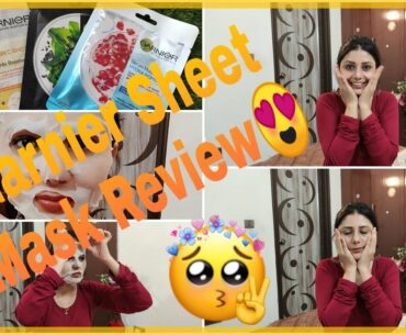 Product Review || Garnier Sheet Mask Try-on & Review Vitamin C Shot || Skincare|| Itsmeapeksha