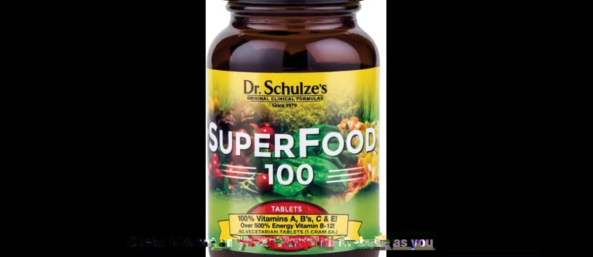 Dr. Schulze's SuperFood 100 Vitamin and Mineral Herbal Supplement Tablets (90 count)