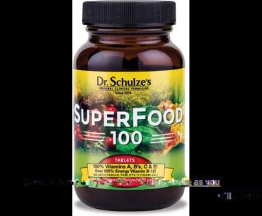Dr. Schulze's SuperFood 100 Vitamin and Mineral Herbal Supplement Tablets (90 count)