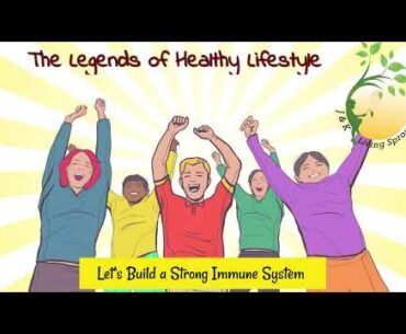 How to build immune system. Healthy life, Healthy food.