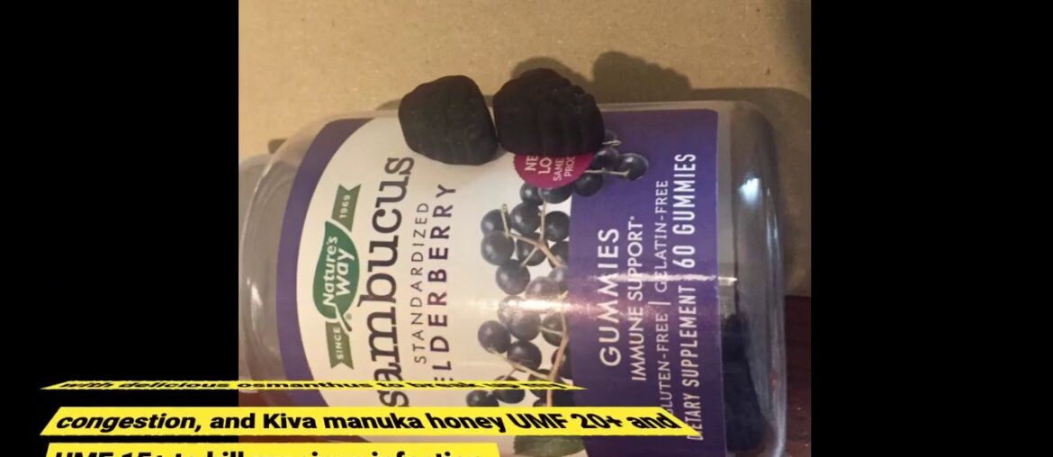 Honest Review: Nature's Way Sambucus Elderberry Gummies, Herbal Supplements with Vitamin C and...