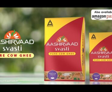 Aashirvaad Svasti Pure Cow Ghee-slocooked for rich aroma and Vitamin A for Immunity