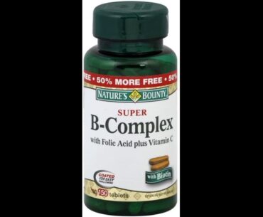 Vitamin B Complex by Nature's Bounty, Super B Complex Vitamins w/ Vitamin C for Immune Support...
