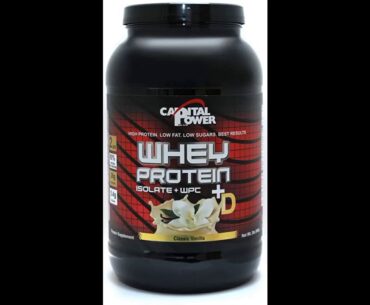 Review Capital Power Plus (Whey Chocolate) Isolate%80 Protein + Vitamin D