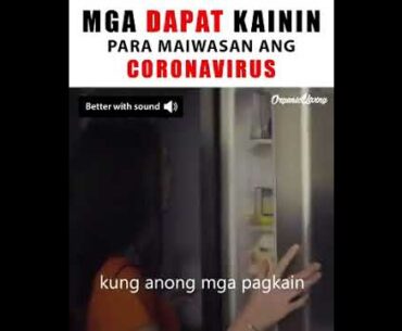 Mga dapat kakainin para labanan ang covid19
