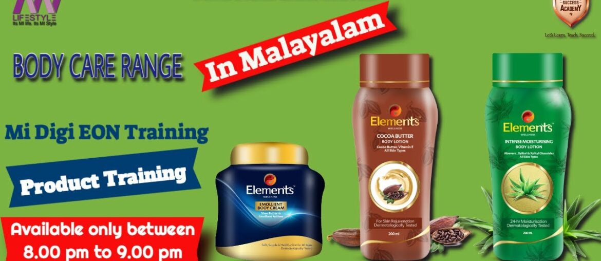In Malayalam Body care Range by Elements Wellness