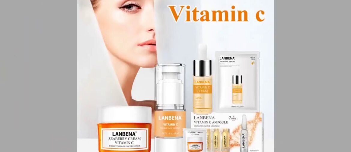 LANBENA Vitamin C Series Skin Care Sets Face Serum Ampoule Sheet Mask