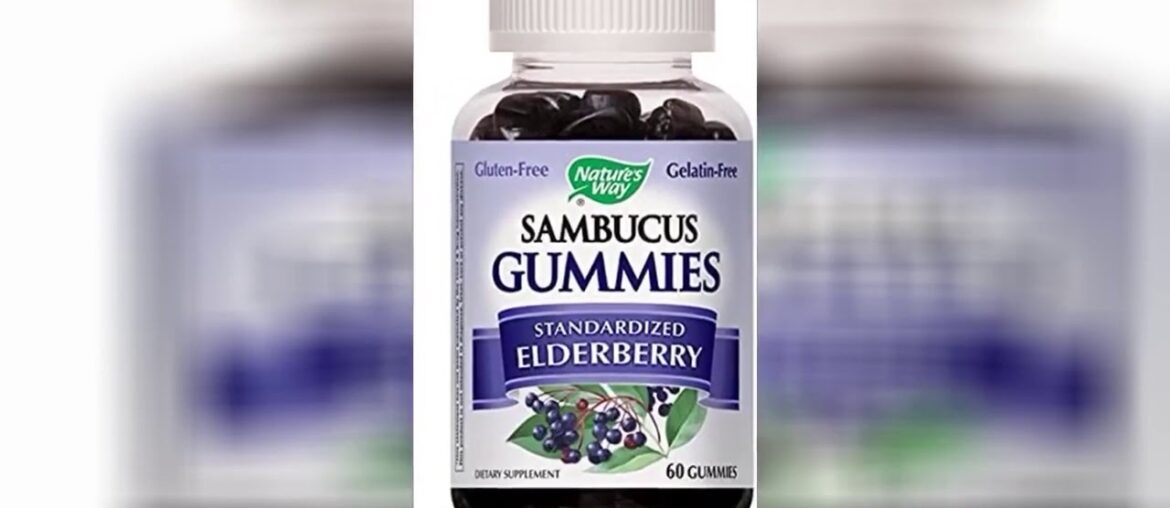 Sambucus Elderberry Gummies Herbal Supplements, 60 Count