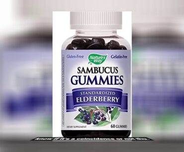 Sambucus Elderberry Gummies Herbal Supplements, 60 Count