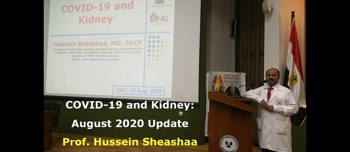 COVID-19 and Kidney: August 2020 Update, Prof. Hussein Sheashaa, Mansoura UNC, 13 August 2020
