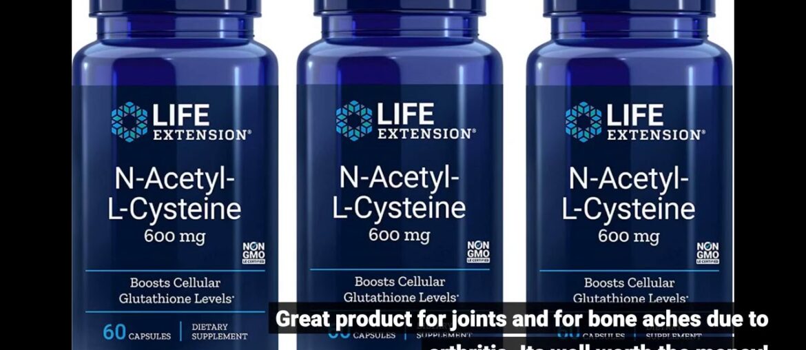 Life Extension N-Acetyl Cysteine 600 Milligrams, 60 Vegetarian Capsules (3 Pack)