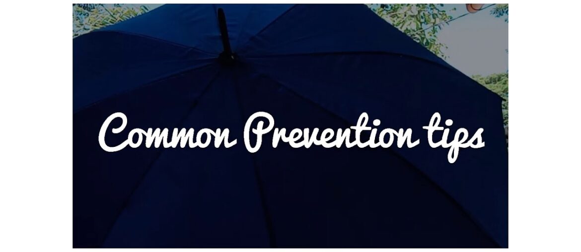 COMMON PREVENTION TIPS (anti Covid19)