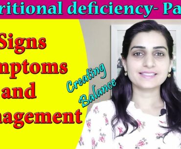 Signs, symptoms and management of / calcium / Biotin / vitamin C and A deficiency //