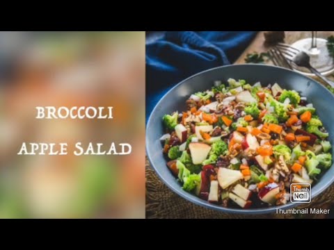 Immune System boosting recipe||Broccoli Apple Salad(Healthy and Vegan)||Amal khan||