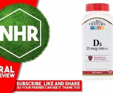 21st Century, Vitamin D3, 25 mcg (1,000 IU), 500 Tablets