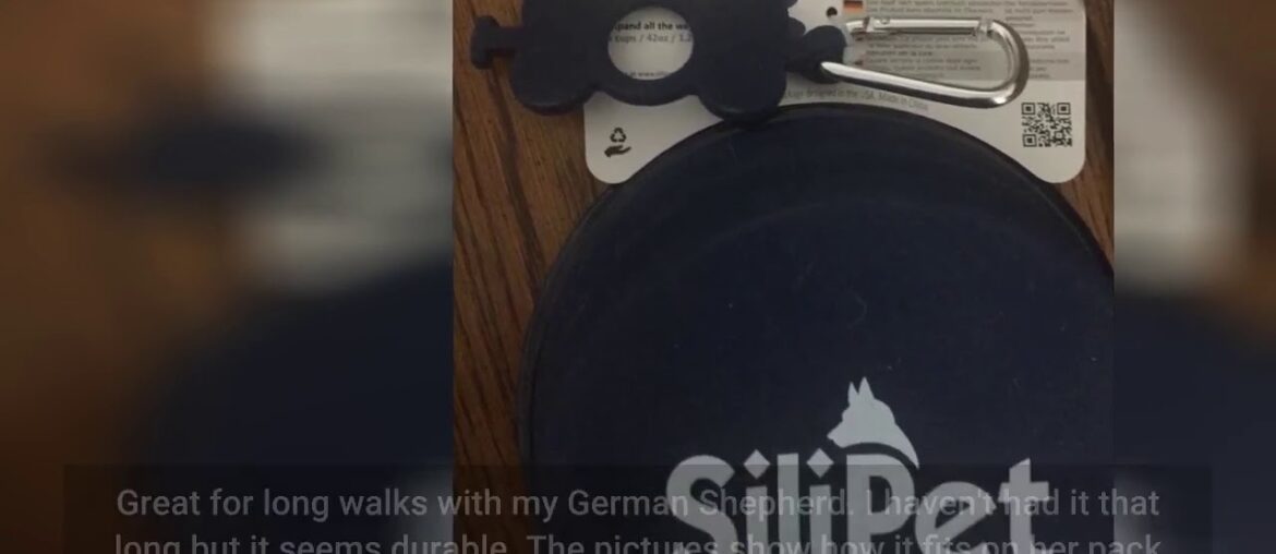 Bonza Large Collapsible Dog Bowl, Hiking Dog Bowl for Large Dogs, Lightweight, Sturdy, Leak Pro...