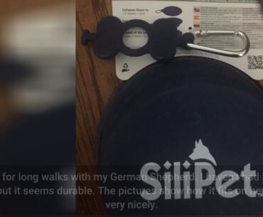 Bonza Large Collapsible Dog Bowl, Hiking Dog Bowl for Large Dogs, Lightweight, Sturdy, Leak Pro...