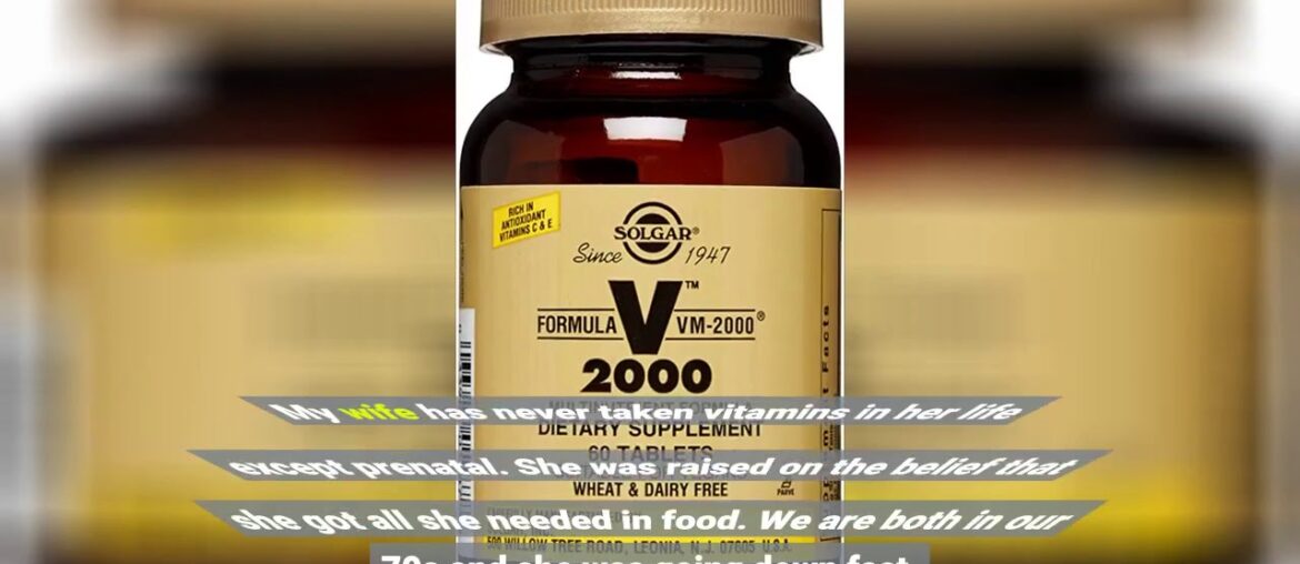 Solgar Formula VM 2000 - 60 Vegan Tablets - Daily Multivitamin and Mineral Support Supplement,...