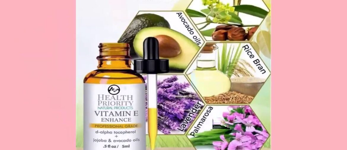 100% Natural Organic Vitamin E Face Serum Reduces Wrinkles Moisturizin