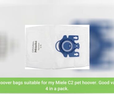 Miele 9917730 Cleaners-99 HyClean 3D GN Type Microfiber Dust Bags Canister Vacuum Cleaners-9917...