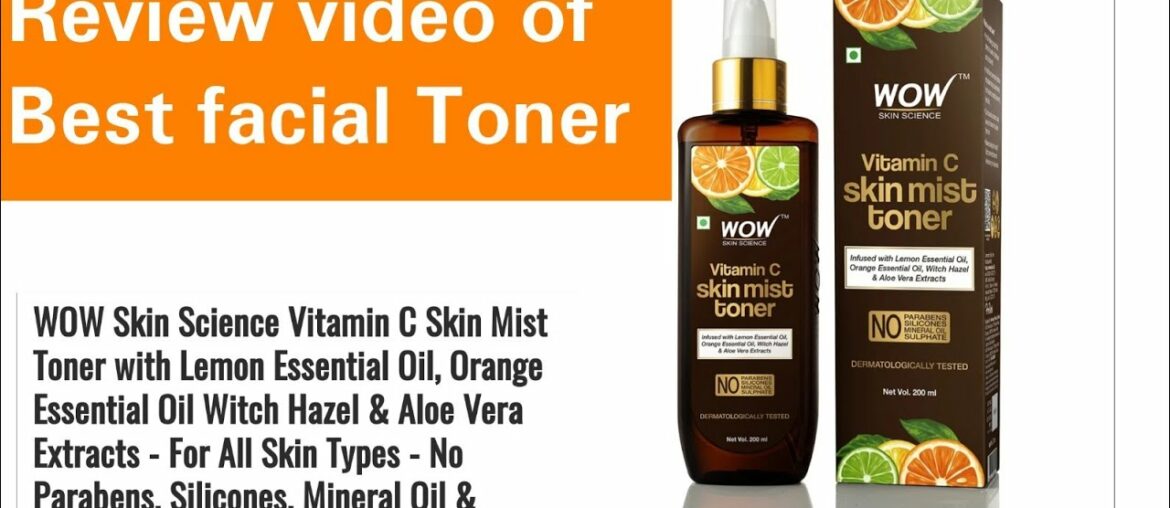 Review of WOW Vitamin c Mist Facial Toner ||No Sulphate ,No Parabin| Vitamin C, lemon essential oil,