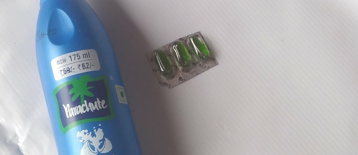 Coconut oil and Vitamin E Capsule Hair Pack.