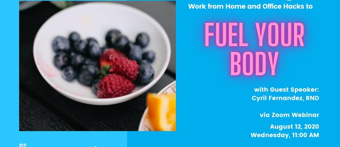 APOSI Community Webinar | Wellness Wednesday | Fuel Your Body through Proper Nutrition