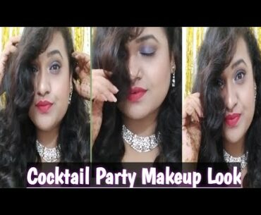 Swiss Beauty One Brand Makeup Look + Cocktail Blue Bold Makeup Look || Creative Yamini