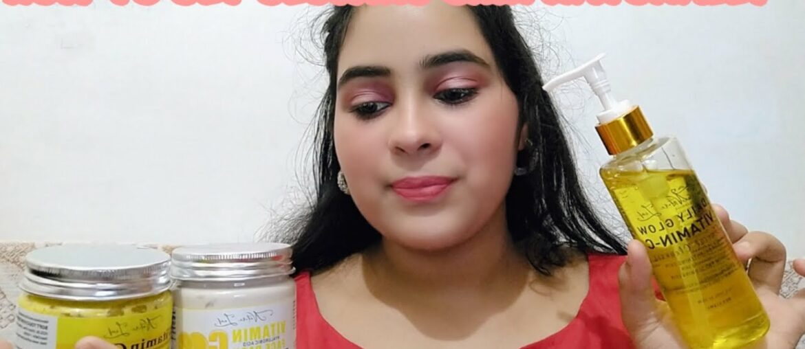 how to use vitamin c on face in a right way & amount||Nature leaf vitamin C facewash, scrub and pack