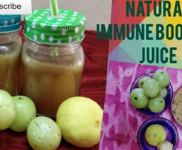 Amla Juice Recipe/ How to make Amla Juice at home/IMMUNE BOOSTER JUICE in Tamil
