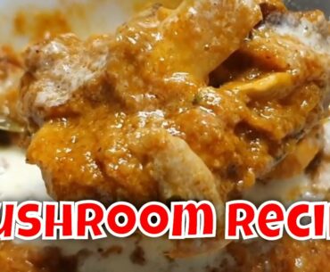 Mushroom Makhani | Mushroom Butter Masala | Mushroom Masala | Vegetarian Gravy | (Mushroom Curry)