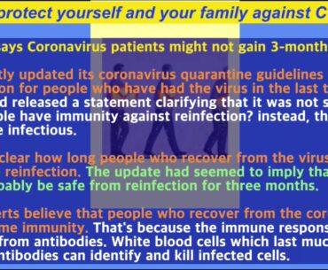 Why CDC says Coronavirus patients might not gain 3-month immunity!