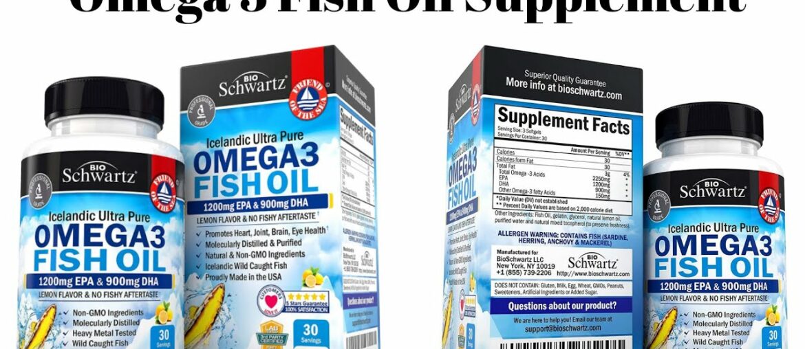Omega 3 Supplements , Immune & Heart Support Benefits