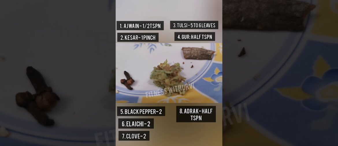 Kadha Recepie / corona virus / immunity drink / covid-19 /weight loss tea / Fitness with Urvi