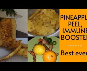 Traditional Jamaican Pineapple, ginger, turmeric, Calamansi, lemon & orange drink// IMMUNE BOOSTER